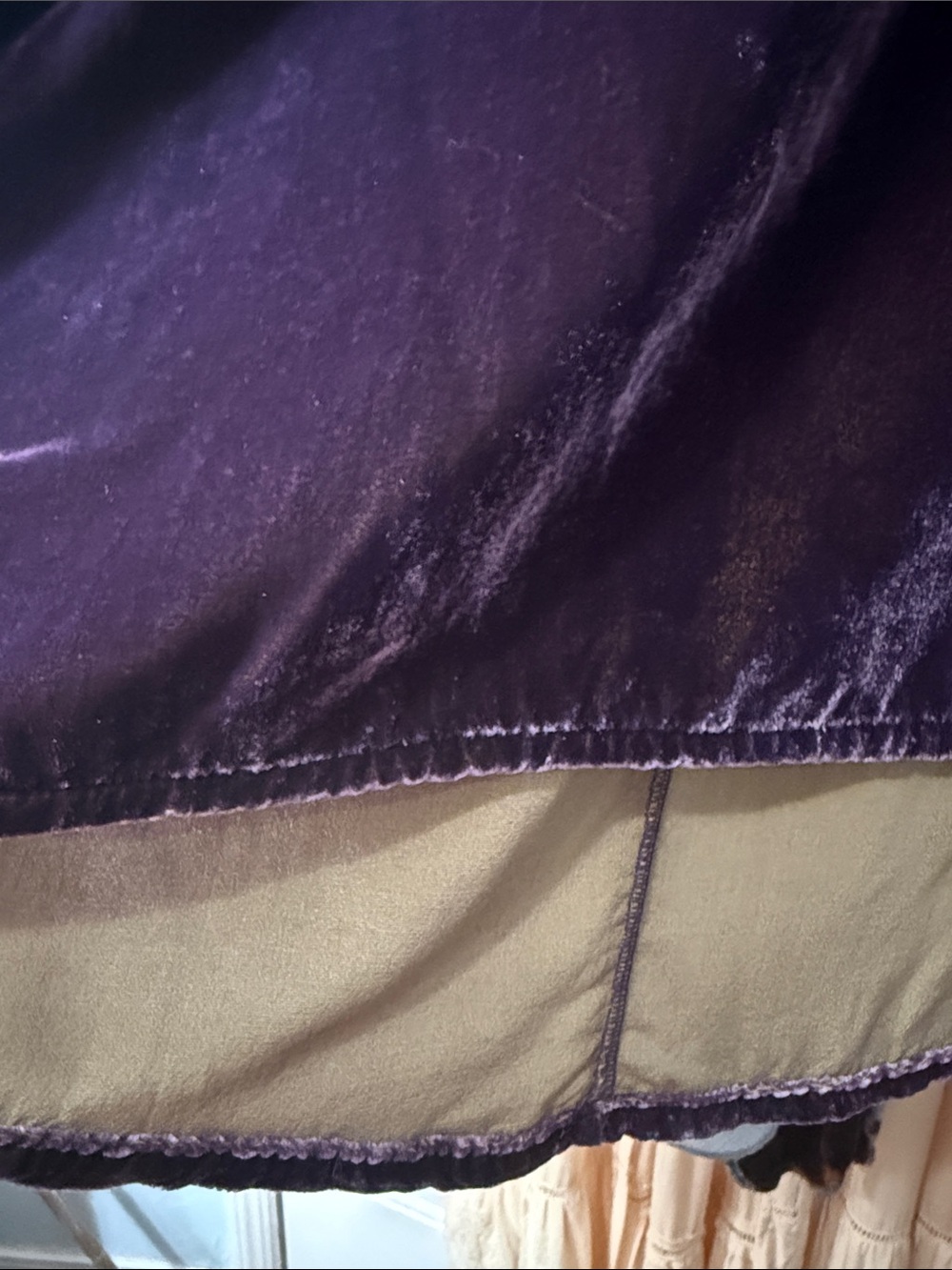Bryn Walker Dress Tunic-Velvet silk blend rich plum purple hi-lo bell sleeves XL - Picture 17 of 17